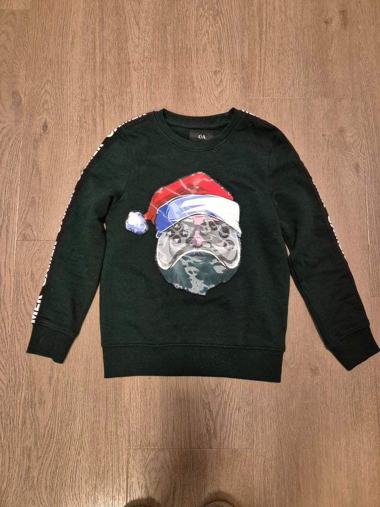 Kerst sweater maat 134, Kinderen en Baby's, Kinderkleding | Maat 134, Ophalen of Verzenden, Zo goed als nieuw, Jongen, Trui of Vest