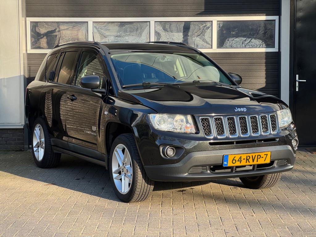 Jeep Compass 2.0 70th Anniversary Trekhaak, Stoelverwarming,, 450 kg, Gebruikt, Zwart, Handgeschakeld