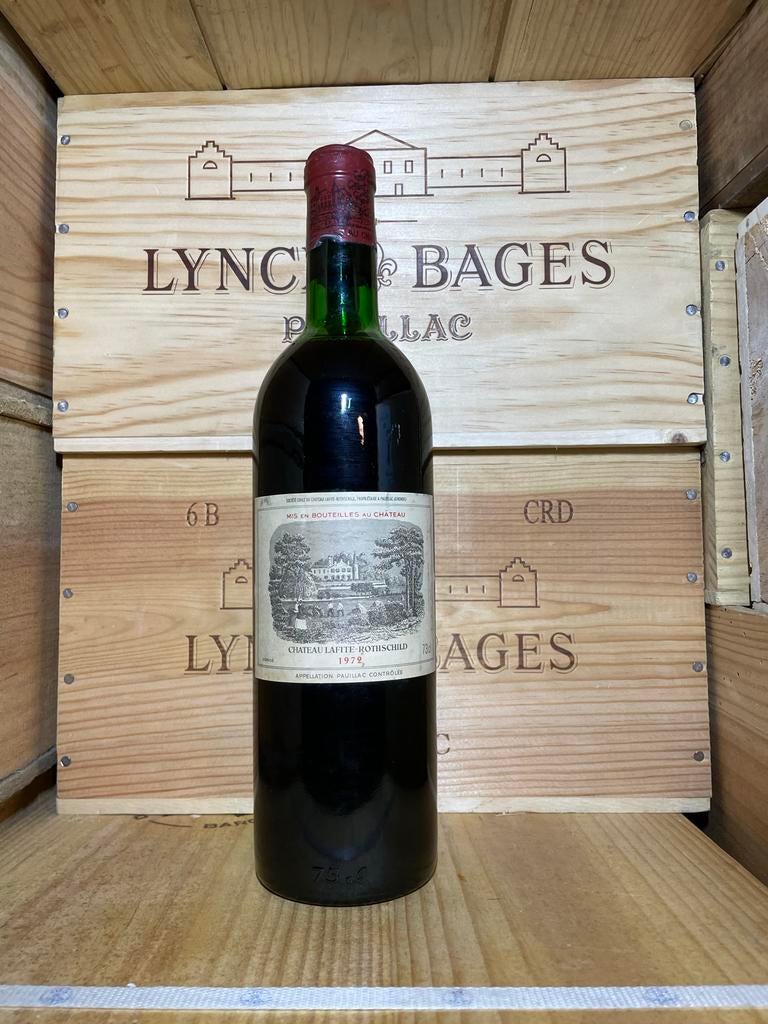 Château Lafite Rothschild 1972 - Pauillac Bordeaux, Verzamelen, Wijnen, Gebruikt, Frankrijk, Ophalen of Verzenden, Rode wijn
