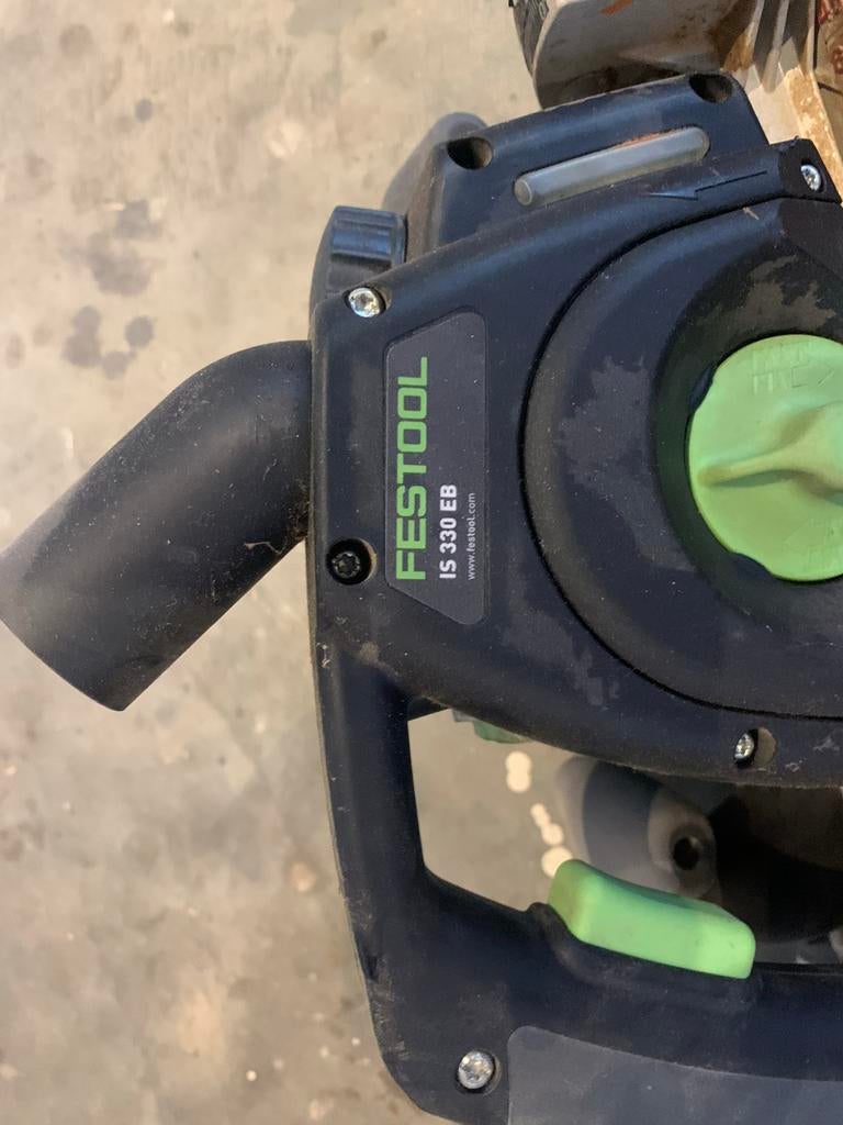 Festool IS 330 EB Zwaardzaag - Krachtig en Nauwkeurig, Gebruikt, 70 mm of meer, Overige typen, Ophalen of Verzenden