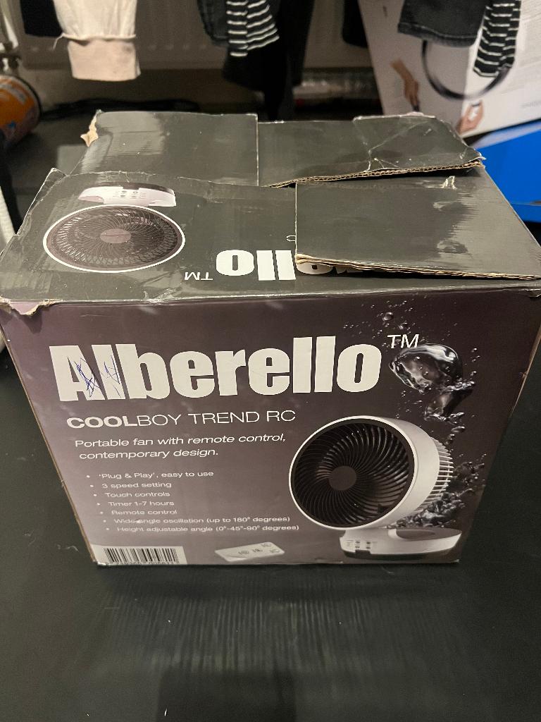 Coolboy trend RC Alberello ventilator design tafelventilator, Ophalen of Verzenden, Gebruikt, Tafelventilator