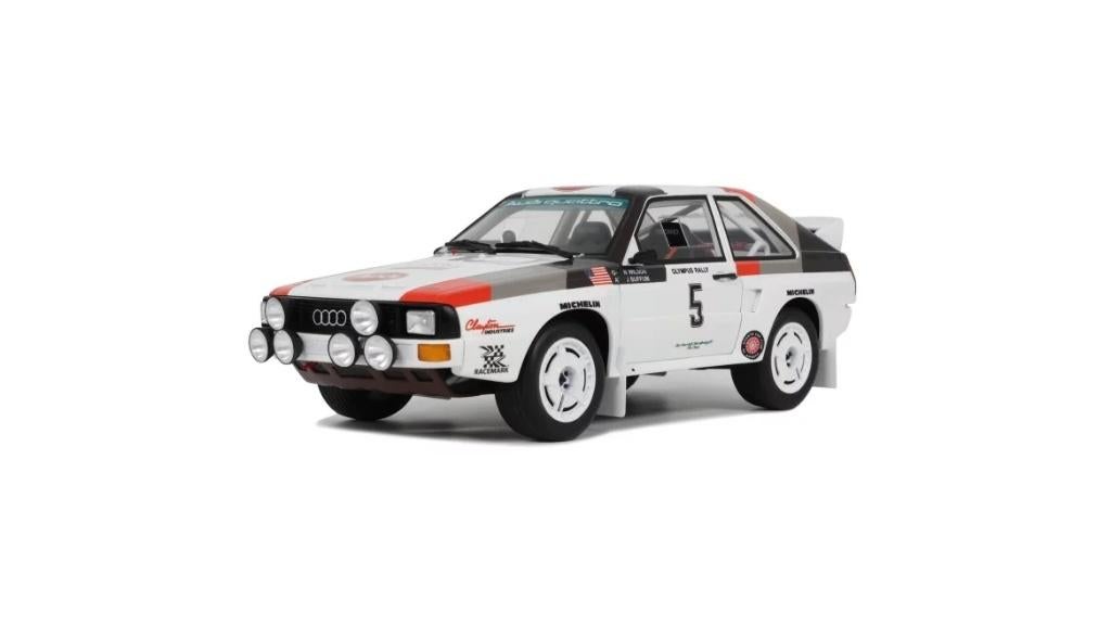 Audi Sport quattro Olympus Rally 1986 - 1:18 - OttOmobile, OttOMobile, Rue de L' Ecusson 2, 56120 Josselin France, Nieuw, Ophalen of Verzenden