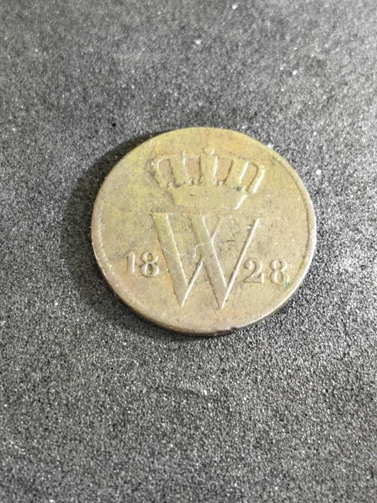 1 cent 1828 Willem 1, Ophalen of Verzenden, Koning Willem I, 1 cent