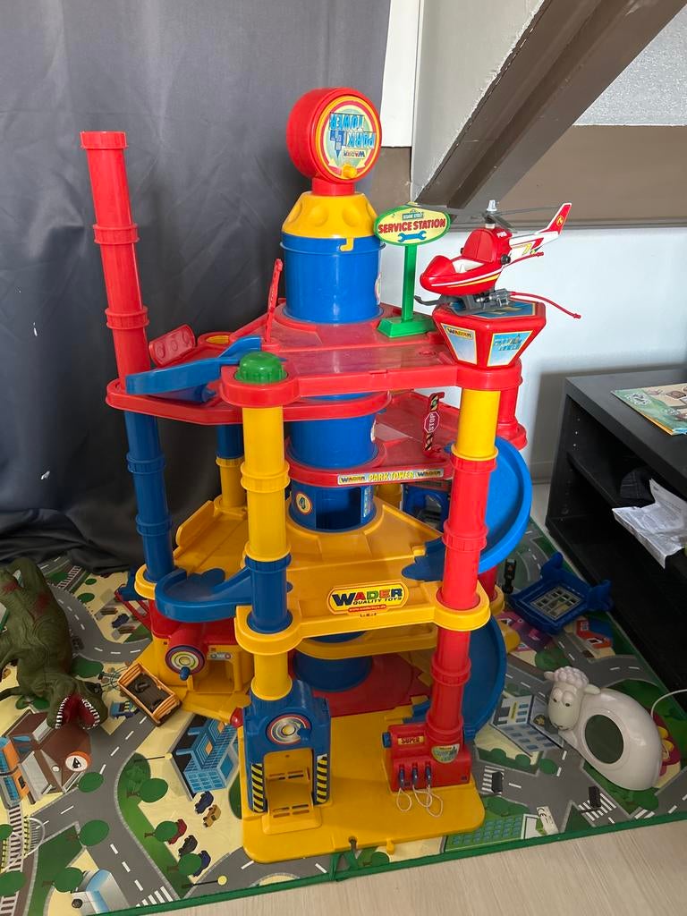 Wader Parktoren Speelgoed Garage, Ophalen, Gebruikt