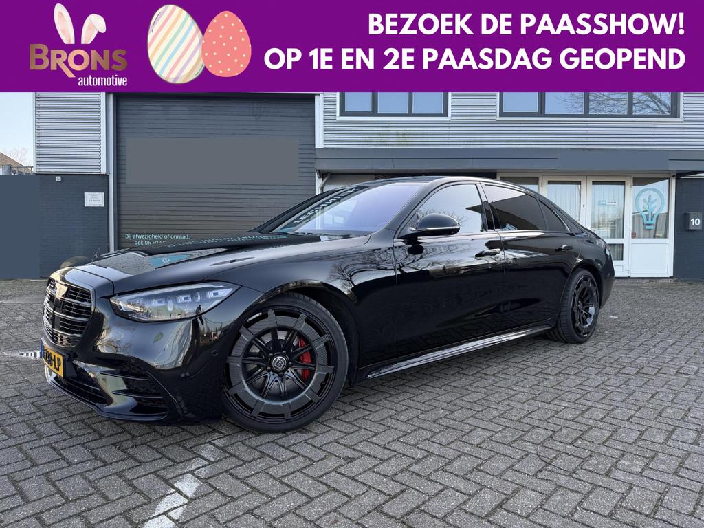Mercedes-Benz S-klasse 580 4MATIC Lang AMG Line Full options, Auto's, Automaat, Gebruikt, Zwart, Bedrijf