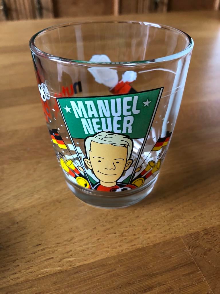 Nutella glas Manuel Neuer WK Duitsland voetbal, Ophalen, Gebruikt, Buitenlandse clubs