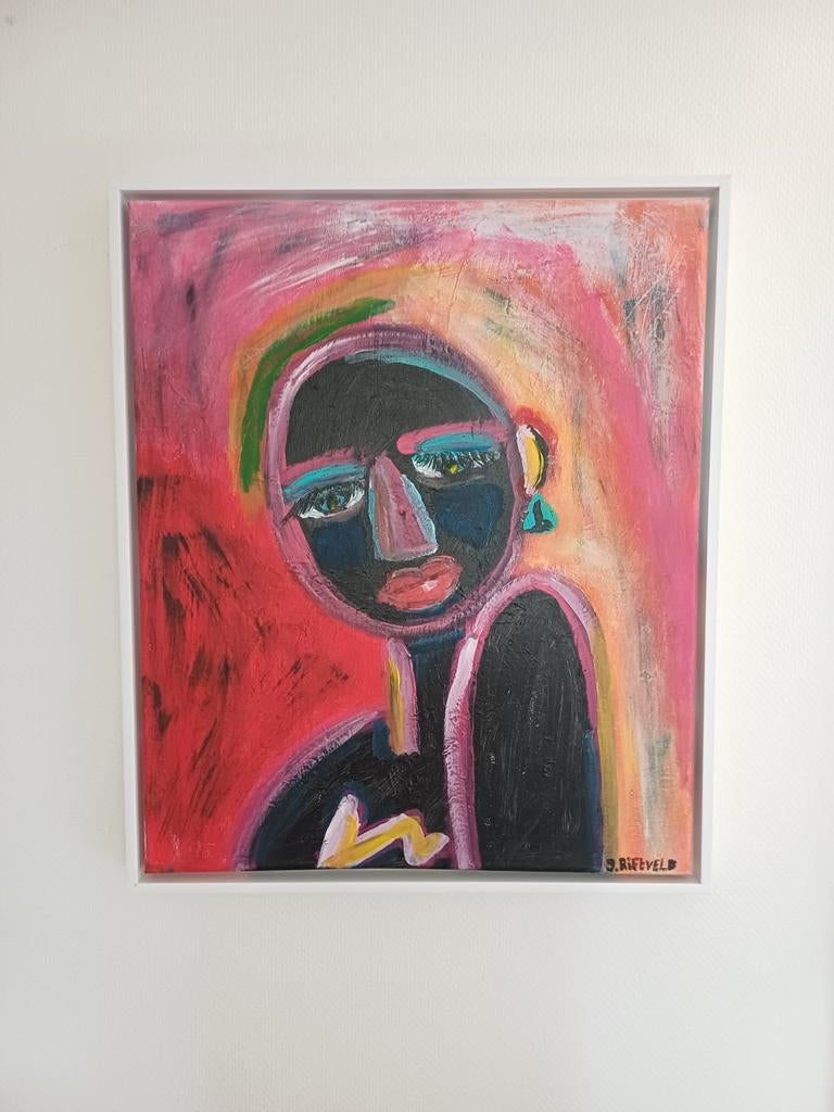 Schilderij 50x60cm acryl gesigneerd, Ophalen