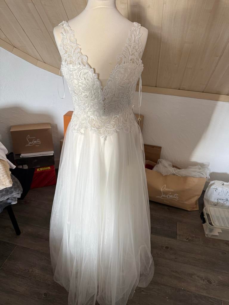 Nieuwe bruidsjurk Viviry de, maat 36, Kleding | Dames, Ophalen of Verzenden, Nieuw, Wit, Trouwjurk