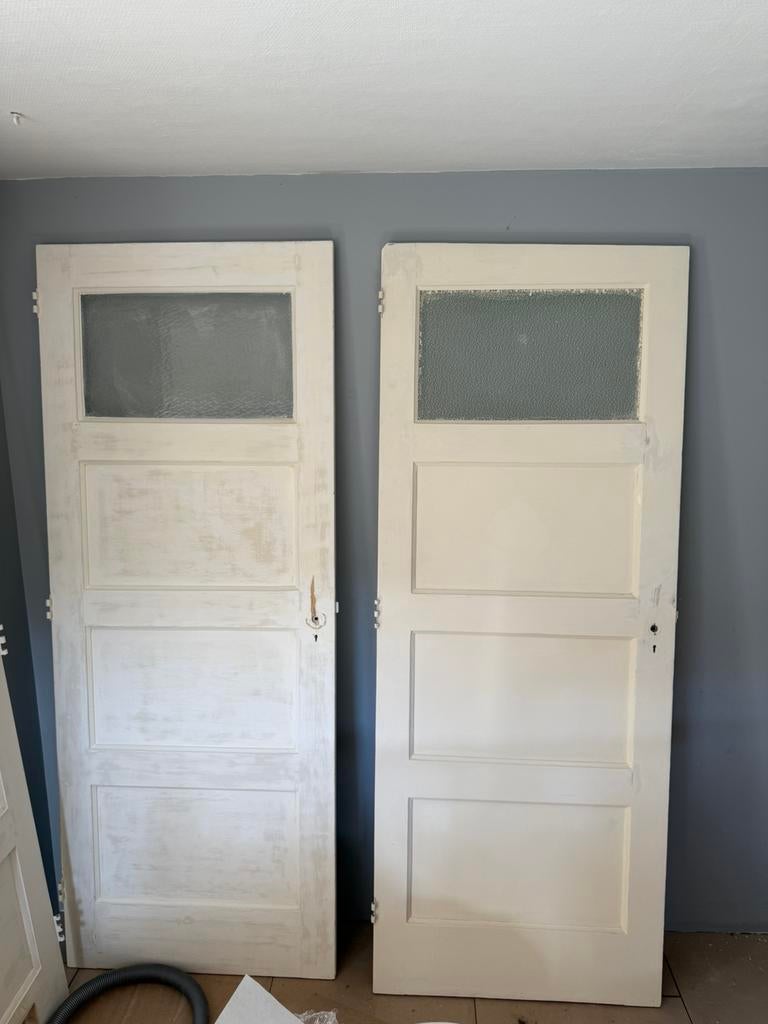 Stompe binnendeuren, Doe-het-zelf en Verbouw, Deuren en Horren, Zo goed als nieuw, Binnendeur, 200 tot 215 cm, Minder dan 80 cm