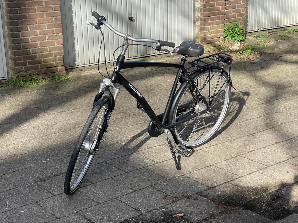Montego herenfiets zwart, 53 tot 56 cm, Versnellingen, Zo goed als nieuw, Ophalen