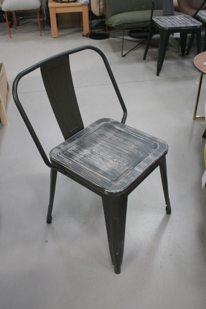 Hippe nieuwe eetkamerstoelen Tolix metaal hout industrieel, Ophalen, Nieuw, Hout, Vijf, Zes of meer stoelen