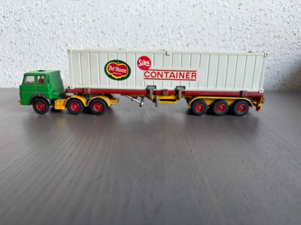 Siku Hanomag / Henschel F201S-2A Container-Transporter 318, Ophalen of Verzenden, Zo goed als nieuw, Bus of Vrachtwagen, SIKU