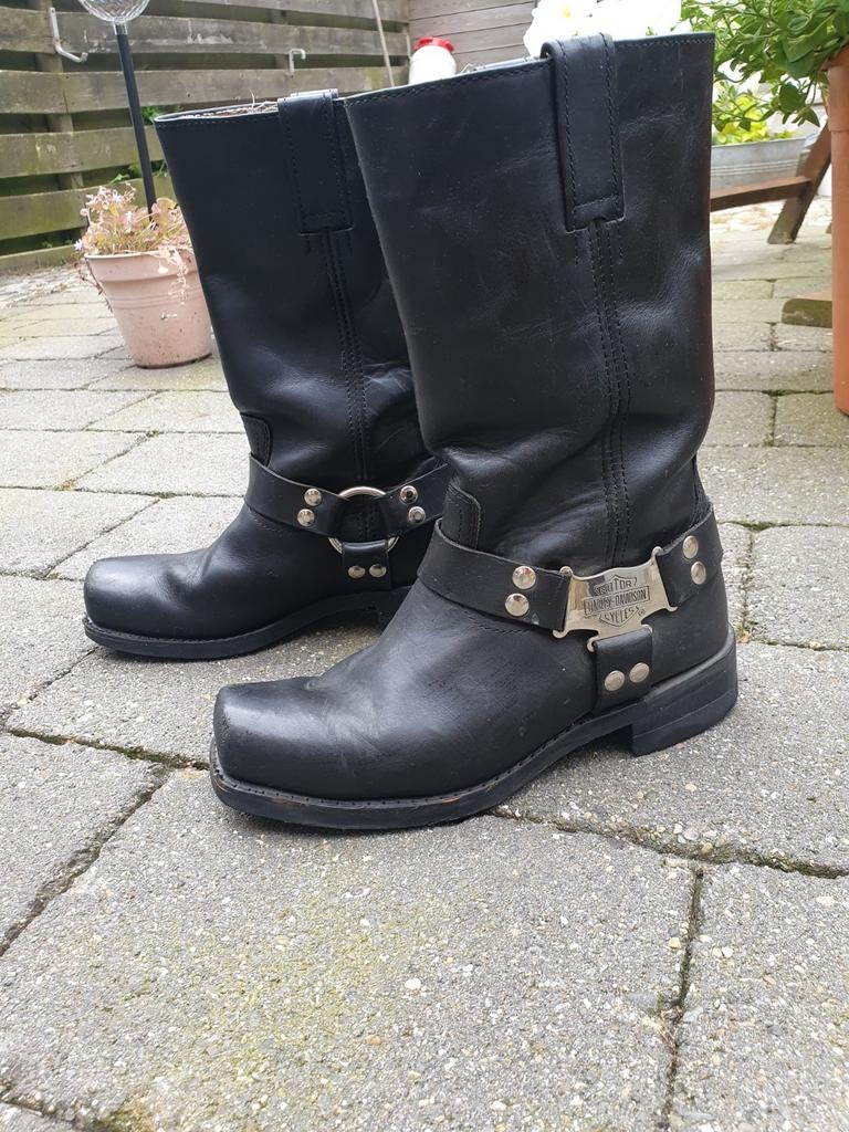 Harley Davidson boots, Ophalen of Verzenden, Zo goed als nieuw, Zwart