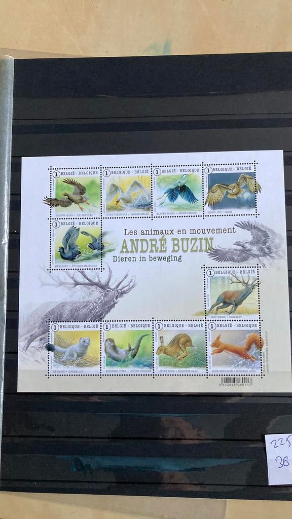België blok 225 vogels dieren post fris/510 B, Ophalen of Verzenden, Dier of Natuur