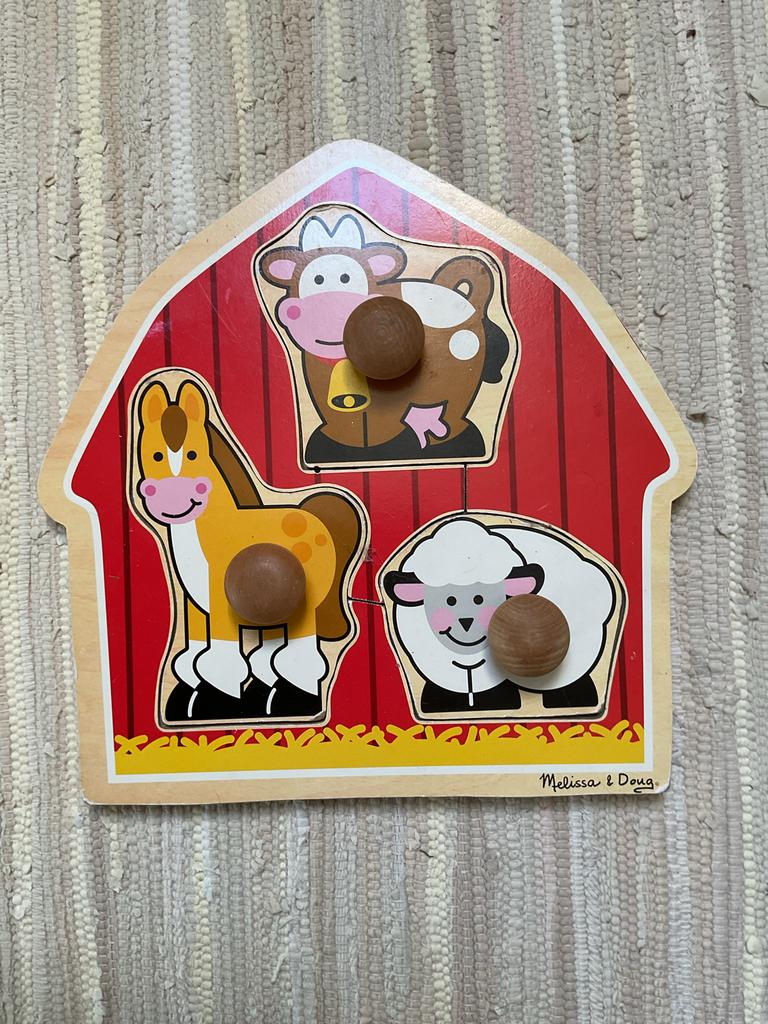 Houten Puzzel Boerderij Dieren, Ophalen of Verzenden, Zo goed als nieuw