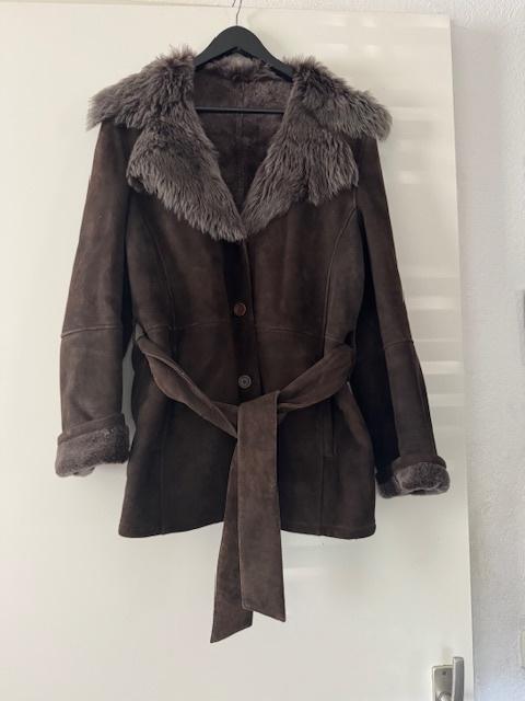Zeer mooie en warme suede jas maat 46, Bruin, Verzenden, Arma, Jas of Mantel