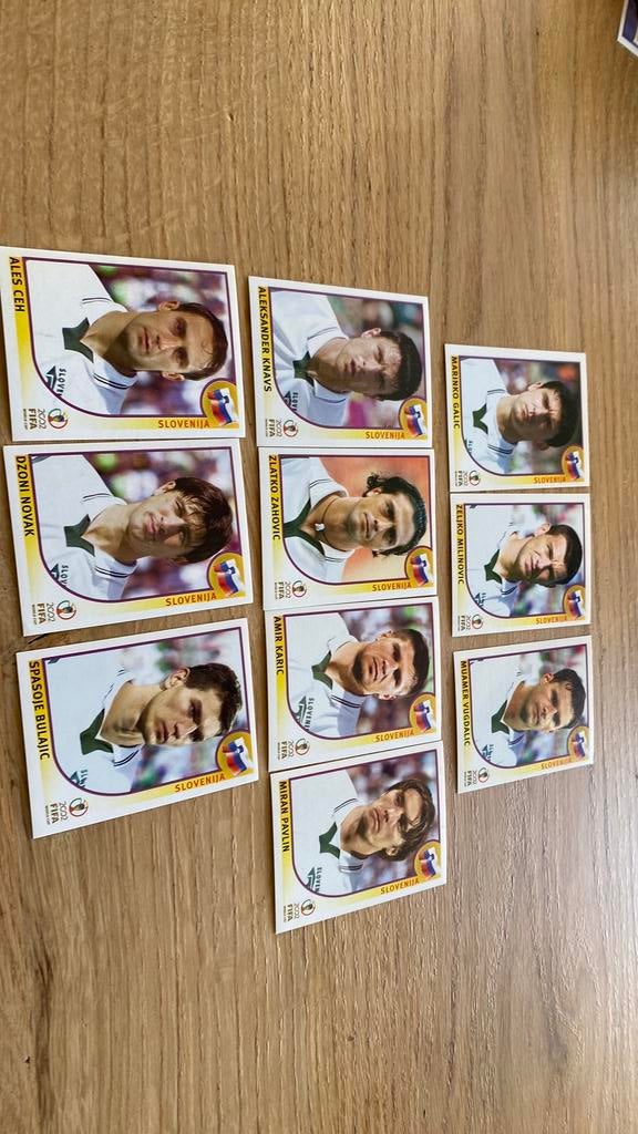 Panini wk 2002 Slovenië, Ophalen of Verzenden, Zo goed als nieuw, Buitenlandse clubs, Poster, Plaatje of Sticker