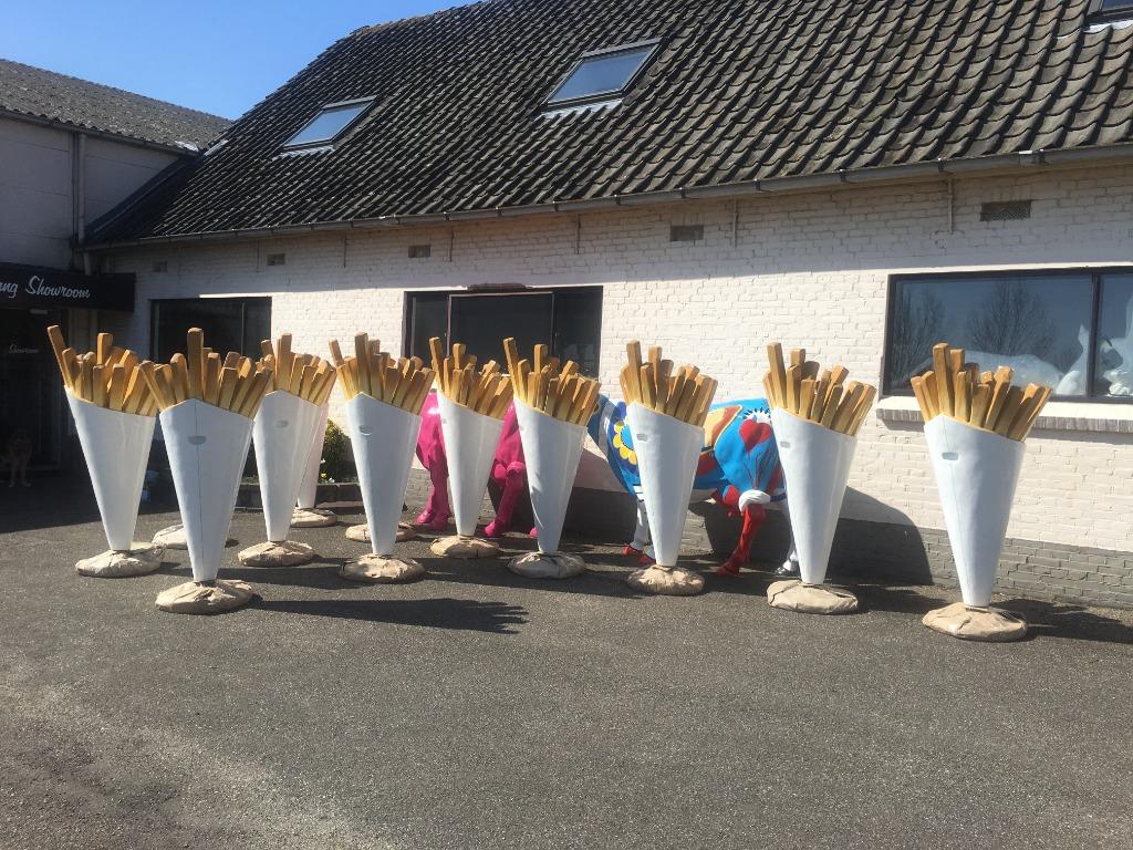 ijshoorn - afvalbak - reclame-frietzak-patat-churros, Ophalen of Verzenden, IJs