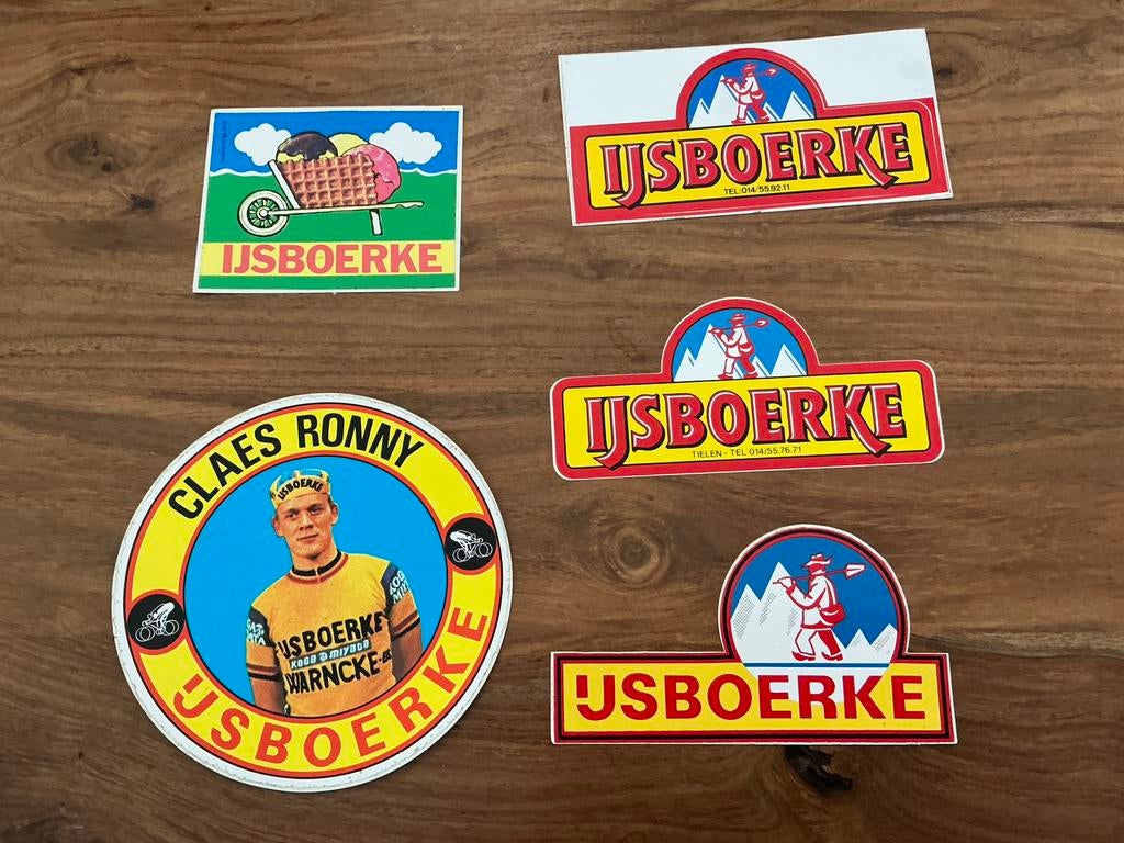 Stickers ijsboerke en ola, Ophalen of Verzenden, Zo goed als nieuw