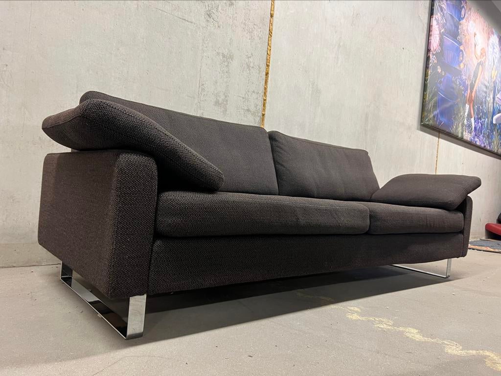 Cor 3 conseta zits bank bruin stof Design L233xD86, Ophalen, Zo goed als nieuw, Stof