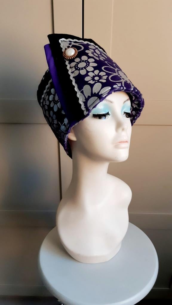 Hoed, paars zilver, Ophalen of Verzenden, Nieuw, Carnaval