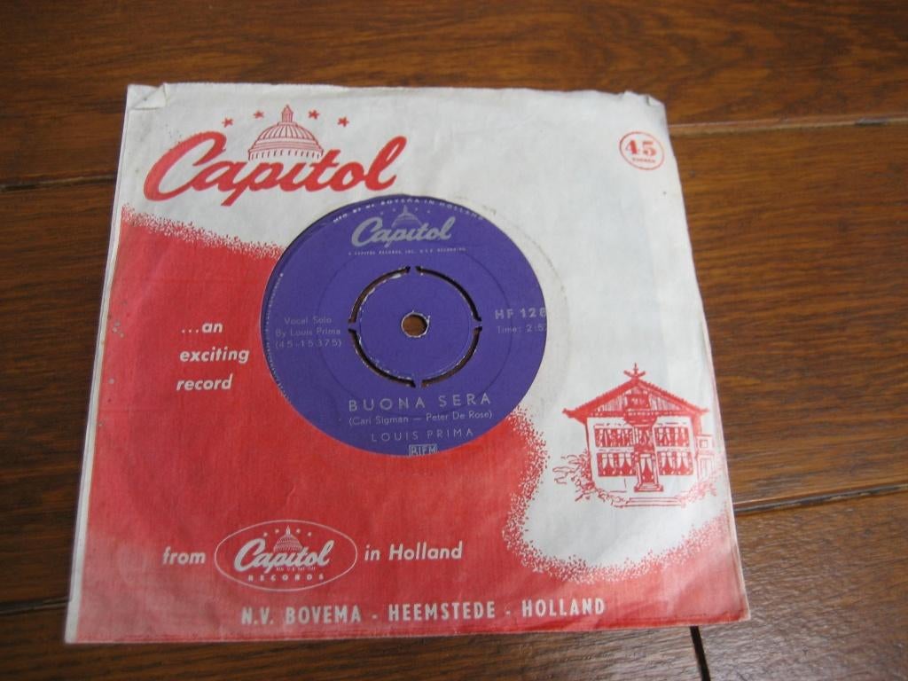 Louis prima sixties bouna sere oh marie, Cd's en Dvd's, Vinyl Singles, Gebruikt, 7 inch, Single, Ophalen of Verzenden