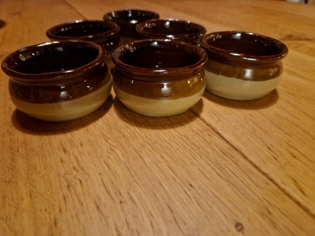 TERRACOTTA SCHAALTJES 6X, Ophalen of Verzenden