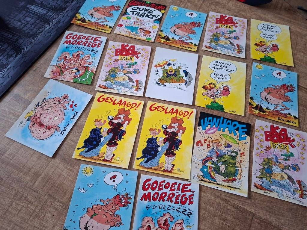 17 kaarten ansichtkaarten Eric Schreurs, Verzamelen, Ophalen of Verzenden