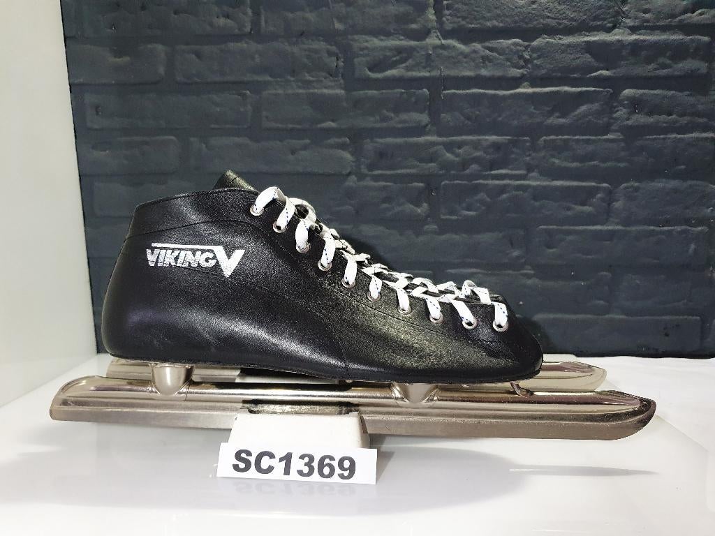 Viking 2 Laag Lage Schaatsen Laag Noren Leder Zwart Maat 47, Sport en Fitness, Schaatsen, Viking, Verzenden, Nieuw, Noren