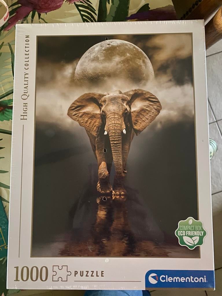 Clementoni puzzel olifant, Ophalen, 500 t/m 1500 stukjes, Nieuw