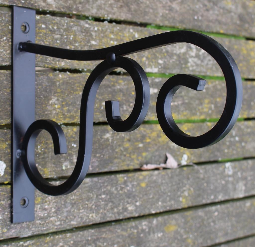 metalen wandhaak voor hanging basket zwart BPH74, Tuin en Terras, Euregioweg 225 Enschede, Info@esschertdesign.nl, Nieuw, Ophalen of Verzenden