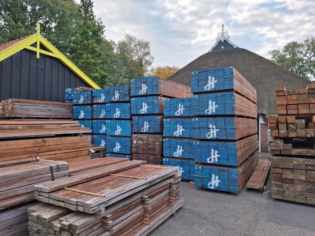 🟡 Hardhouten Balken 40x200mm div. lengtes €10,- p/m1!, Ophalen, Nieuw, Balken, Hardhout