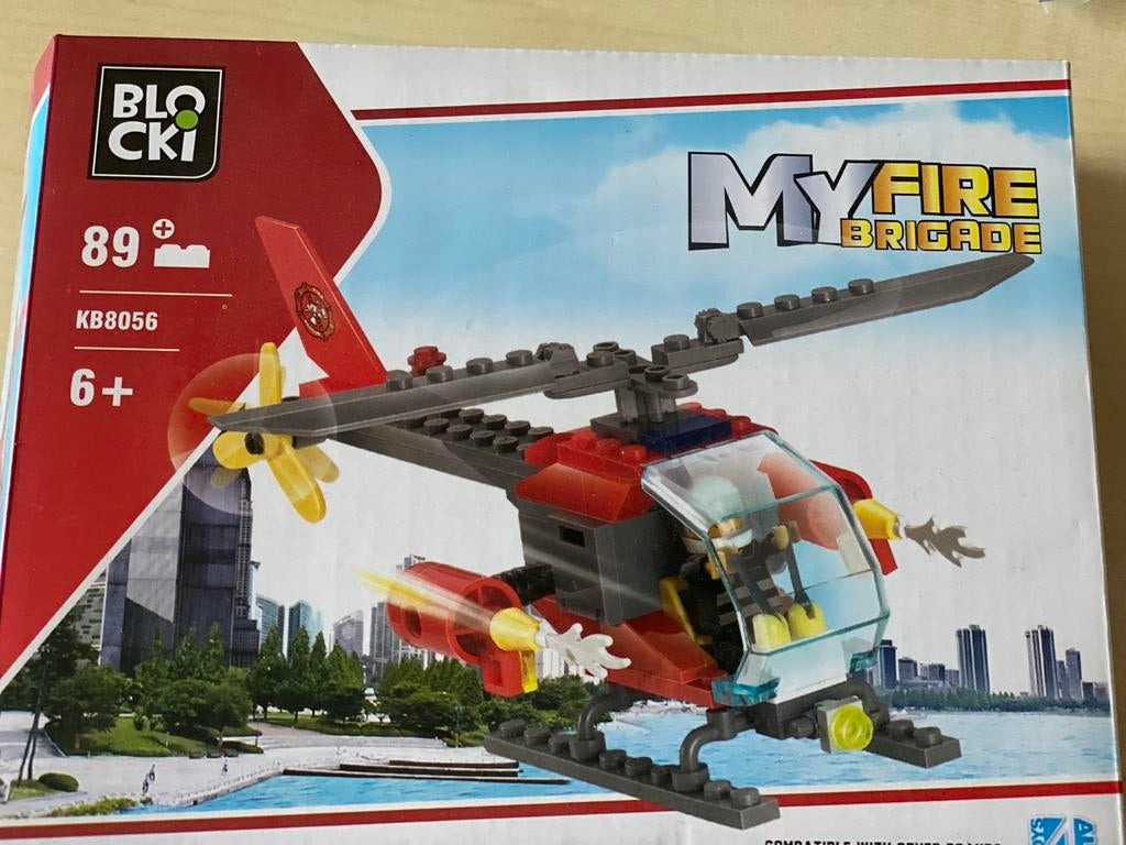 My Fire Brigade van Blocki KB8056 vanaf 6 jaar compleet, Ophalen of Verzenden, Zo goed als nieuw, Overige merken