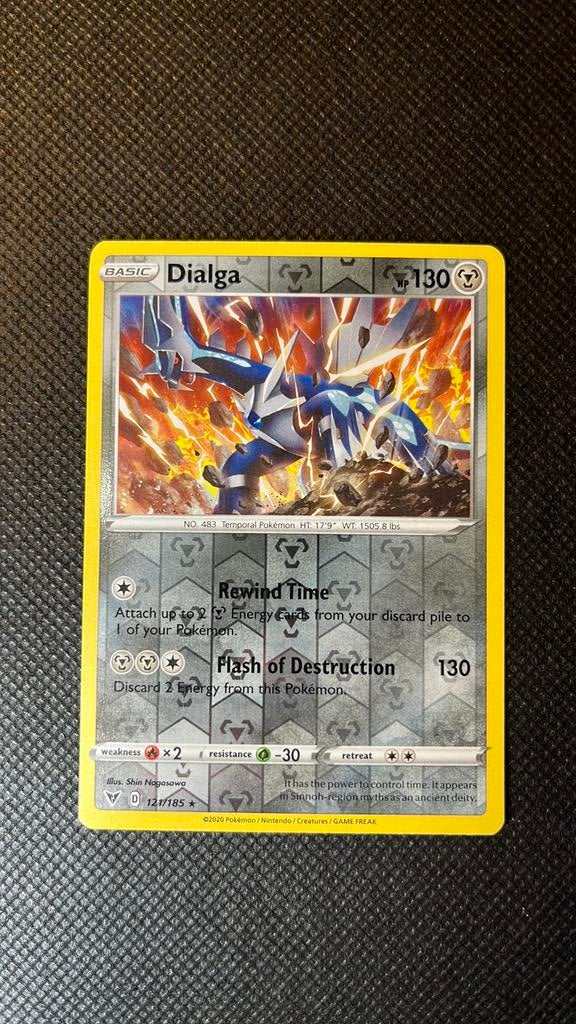 Dialga 121/185 Reverse Holo Vivid Voltage NM, Ophalen of Verzenden, Zo goed als nieuw