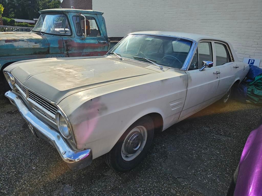 Ford Falcon 3.3 1967 Wit, Auto's, Achterwielaandrijving, Leder en Stof, Beige, Handgeschakeld