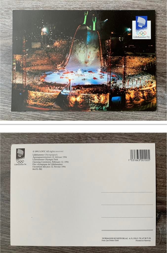 Olympische Spelen: LilleHammer ‘94 Ansichtkaart, Ophalen of Verzenden, Buitenlandse clubs