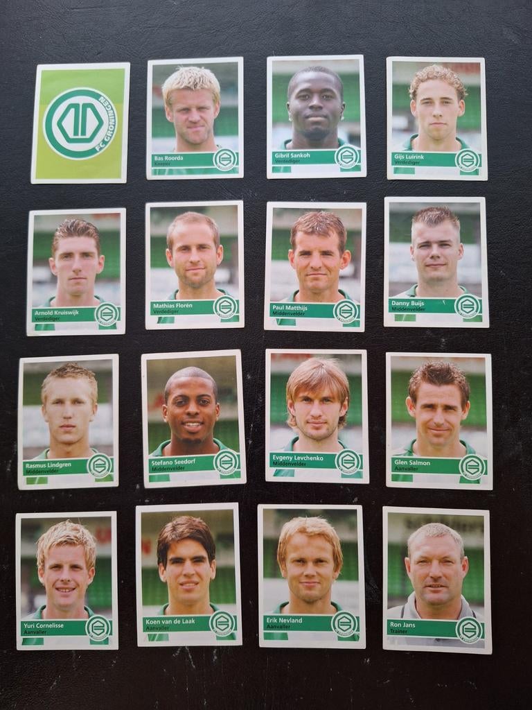Complete set stickers FC Groningen 2005, Verzamelen, Ophalen of Verzenden, Zo goed als nieuw, Overige binnenlandse clubs, Poster, Plaatje of Sticker