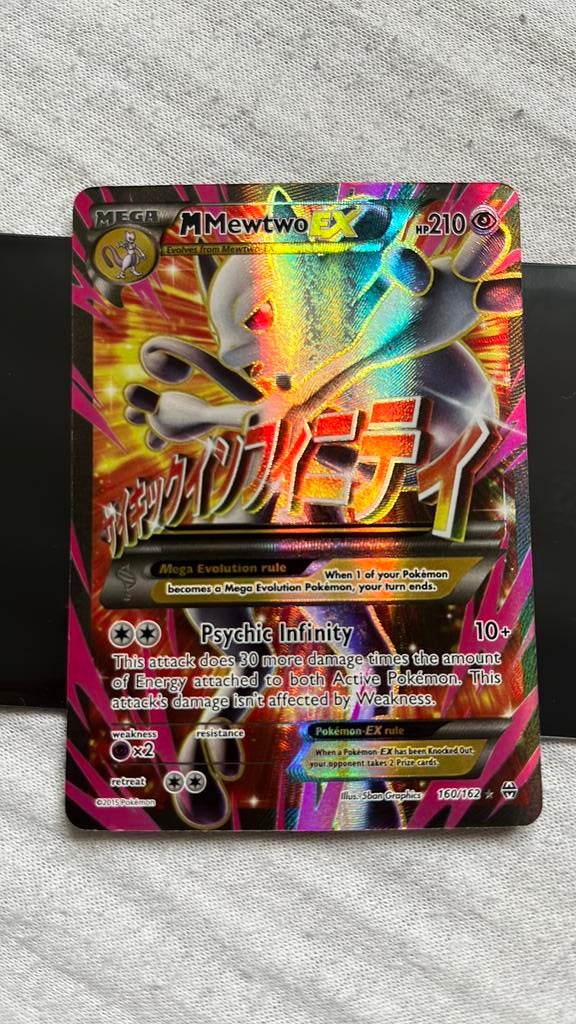 Mega Mewtwo ex full art 160/162, Ophalen of Verzenden, Nieuw, Losse kaart, Foil