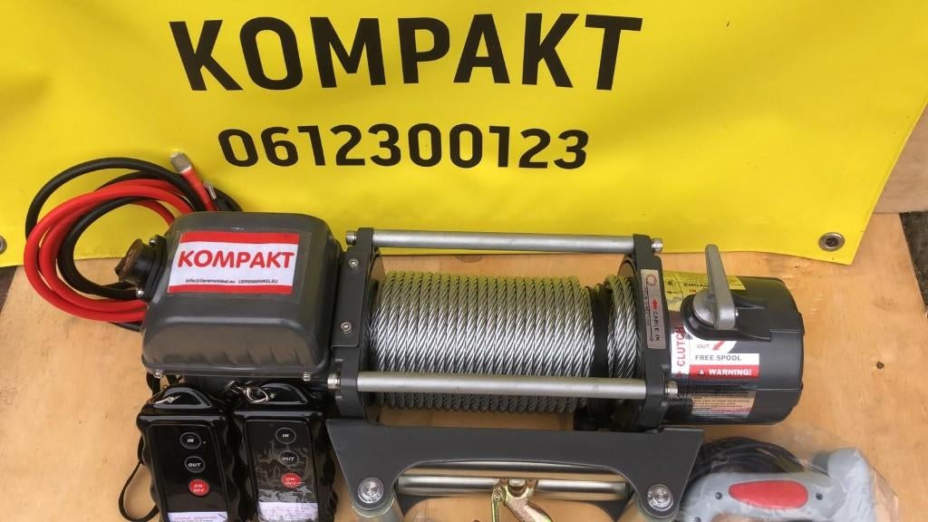 Elektrische lier 12 V 3,6 ton KOMPAKT autoambulance drdloos, Ophalen of Verzenden, Nieuw