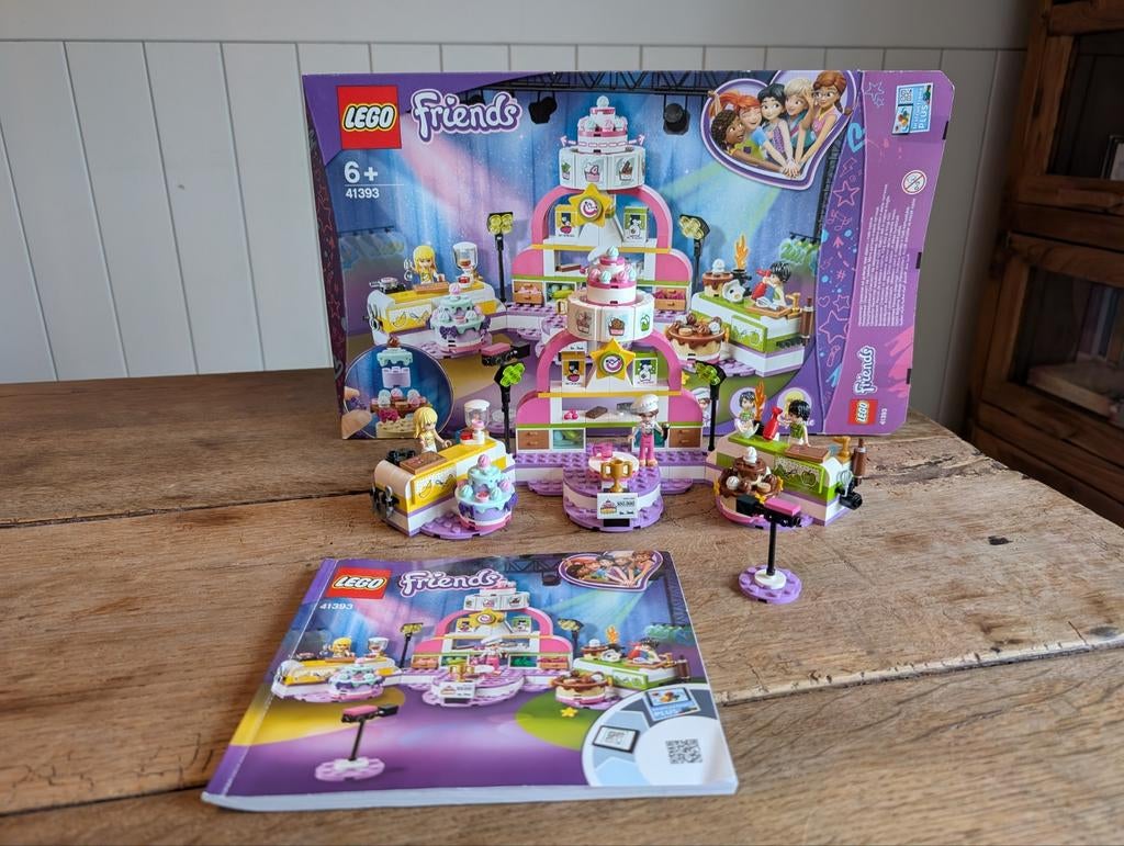Lego Friends bakwedstrijd 41393 COMPLEET!, Kinderen en Baby's, Speelgoed | Duplo en Lego, Zo goed als nieuw, Ophalen of Verzenden