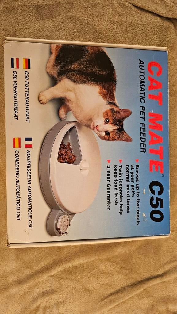 Cat mate c50 automatisch voerbak, Dieren en Toebehoren, Kattenvoerbakken en Drinkbakken, Ophalen, Automatisch, Nieuw