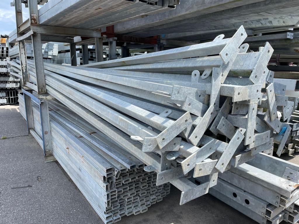 Kokerprofielen 40x40x2mm | Lengte: 4950 mm, Ophalen of Verzenden, Gebruikt, IJzer