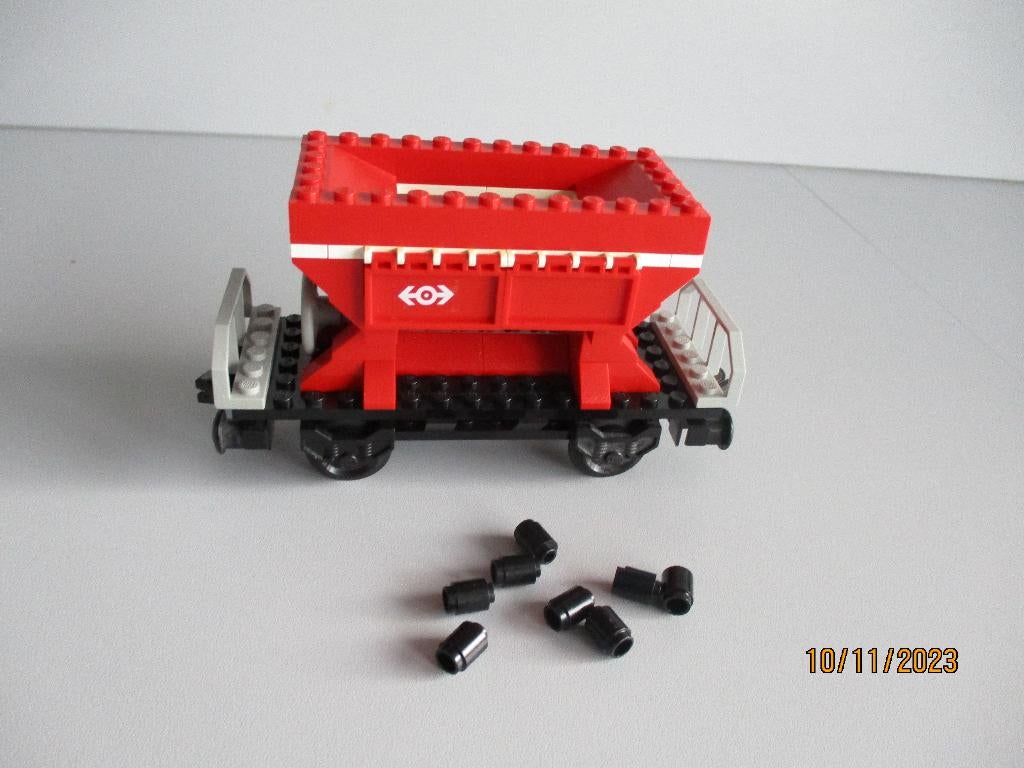 LEGO 9 volt RODE 4564 Goederenwagon echt perfecte staat!, Kinderen en Baby's, Speelgoed | Duplo en Lego, Ophalen of Verzenden