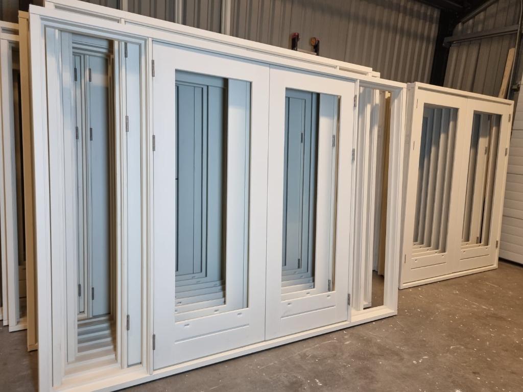 Meranti Tuindeuren Achterpui Hardhout 300 x 222 of 300 x 212, Nieuw, Ophalen of Verzenden, Buitendeur, Hout