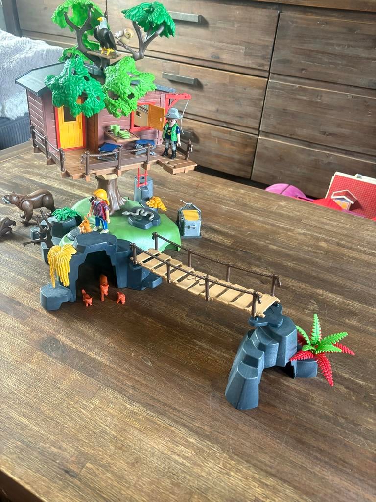 Playmobil Boomhut - Avontuur in het bos!, Kinderen en Baby's, Speelgoed | Playmobil, Ophalen of Verzenden, Gebruikt, Complete set