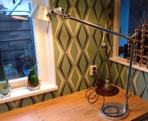 Artemide Tolomeo Vintage Bureaulamp - Verstelbaar & Stijlvol, Gebruikt, Vintage, Ophalen of Verzenden, Metaal