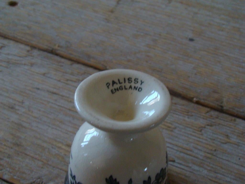 1x Eierdopje, Engels blauw, Palissy, gaaf, Antiek en Kunst, Antiek | Servies los, Ophalen of Verzenden