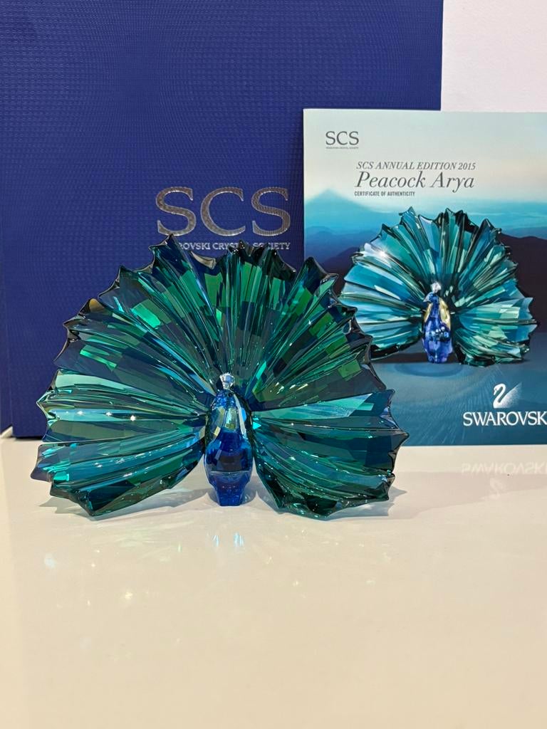 Swarovski scs Arya pauw, Ophalen of Verzenden, Zo goed als nieuw, Figuurtje