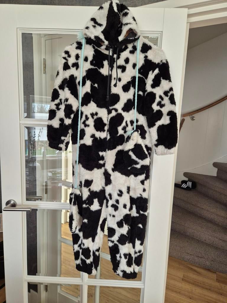 Koeien Onesie Carnaval - Maat 134/140, Ophalen of Verzenden, Gebruikt, 134 t/m 140, Jongen of Meisje
