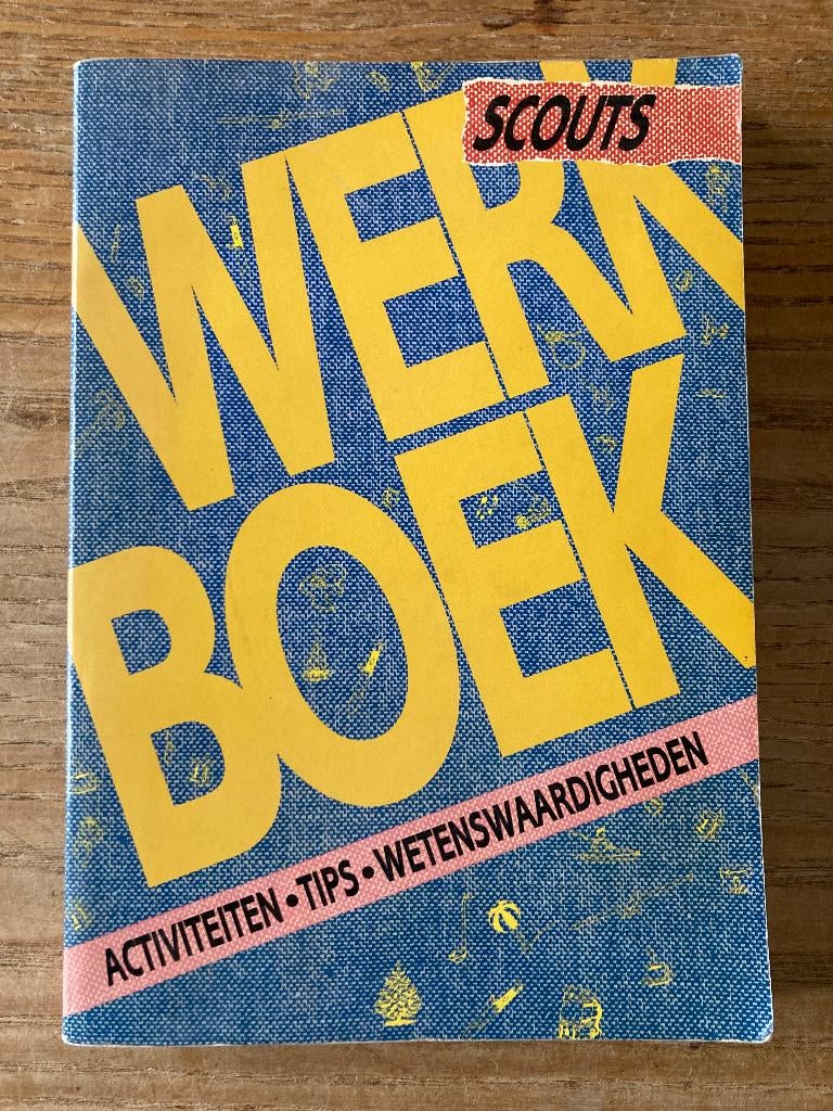 Vintage scouting boek - Werkboek scouts - 1991, Verzamelen, Scouting, Ophalen of Verzenden, Zo goed als nieuw, Boek of Tijdschrift